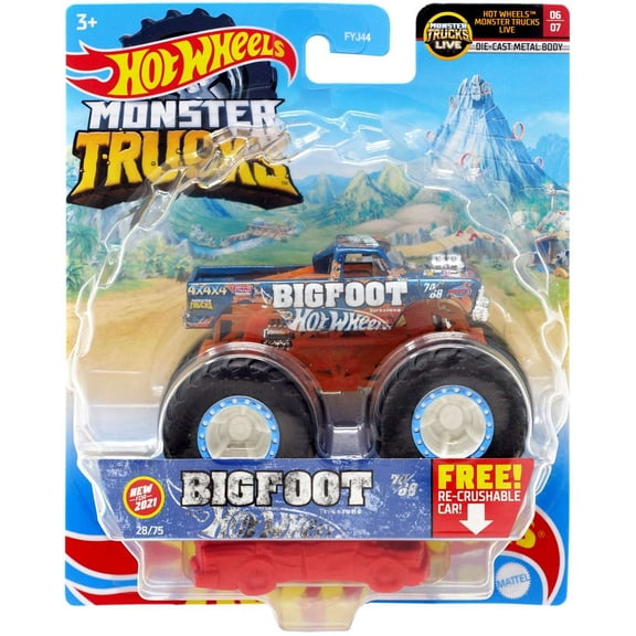 Hot Wheels Monster Trucks LIVE Bigfoot Diecast Car