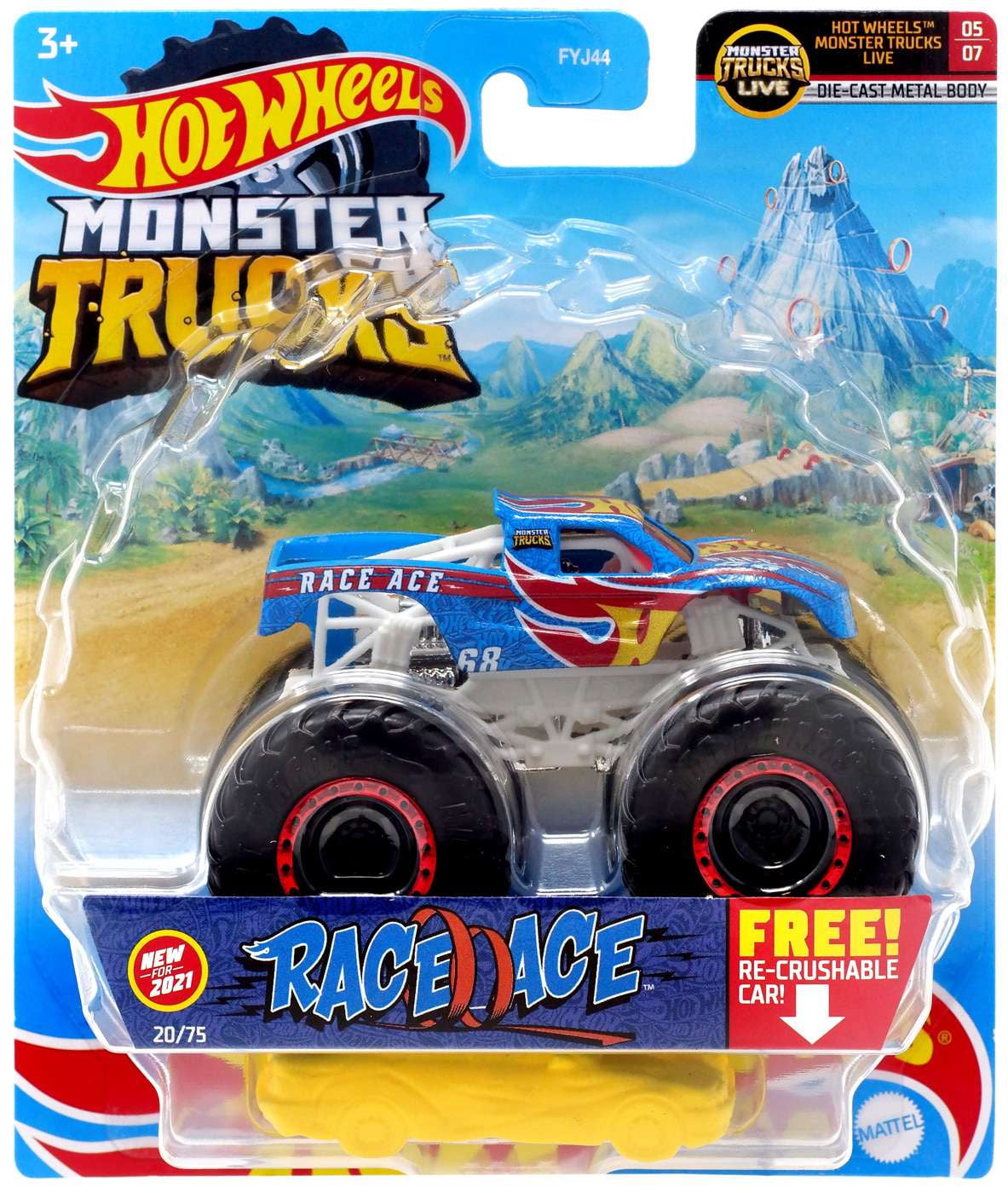 Hot Wheels Monster Trucks Race Ace - Mattel