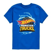 Hot Wheels - Monster Trucks Lightning Wheel Logo Boys Short Sleeve Graphic T-Shirt