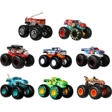 Hot Wheels Monster Trucks Live 8-Pack of Toy Trucks in 1:64 Scale (Styles May Vary)