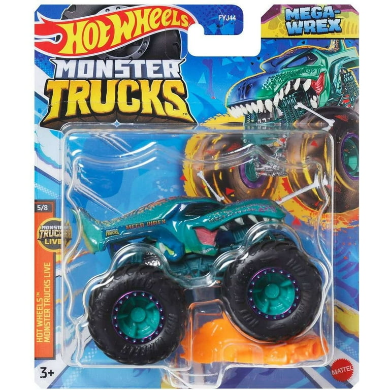 Hot Wheels Monster Trucks Live Mega-Wrex Diecast Car - Walmart.com