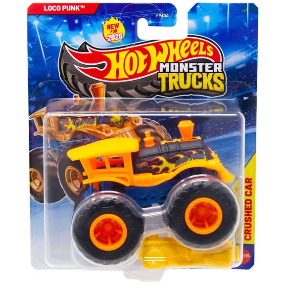 Hot Wheels Monster Trucks Loco Punk Diecast Car [Orange]