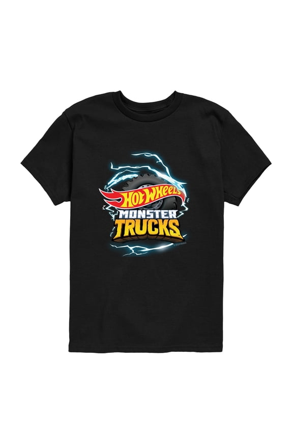 - Monster Trucks Logo - Toddler Boys Short Sleeve Graphic T-Shirt