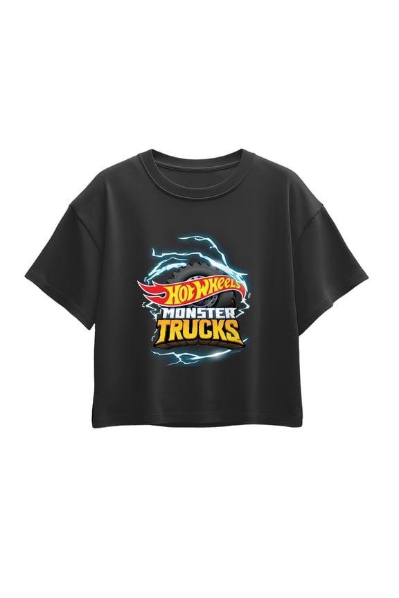 - Monster Trucks Logo - Youth Girls Boxy T-Shirt