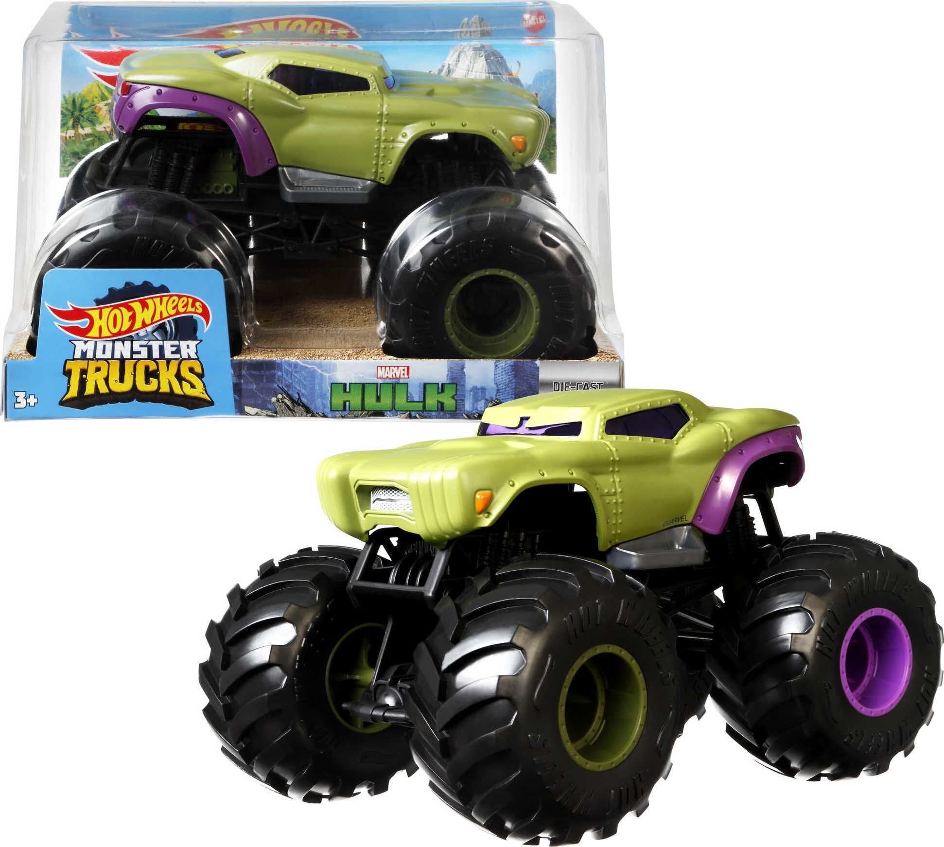 Hot Wheels Monster Truck 1:24 Scale 2022 Bone Shaker It All Vehicle with  Giant Wheels for Kids Age 3 to 8 Years Old Great Gift Toy Trucks Large  Scale : Toys & Games 