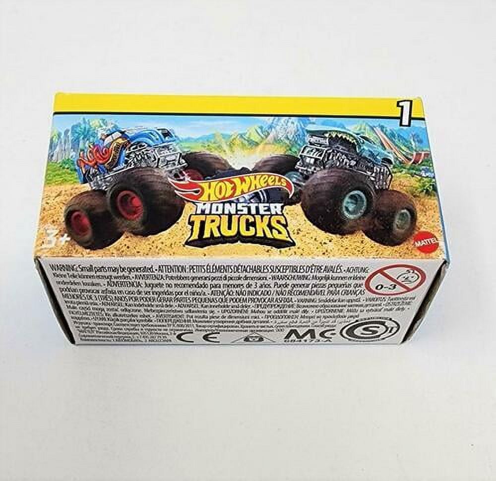  Hot Wheels Monster Trucks Creature 3-Pack, 1:64 Scale Toy Trucks:  Shark Wreak, Piran-Ahh & Mega-Wrex : Toys & Games