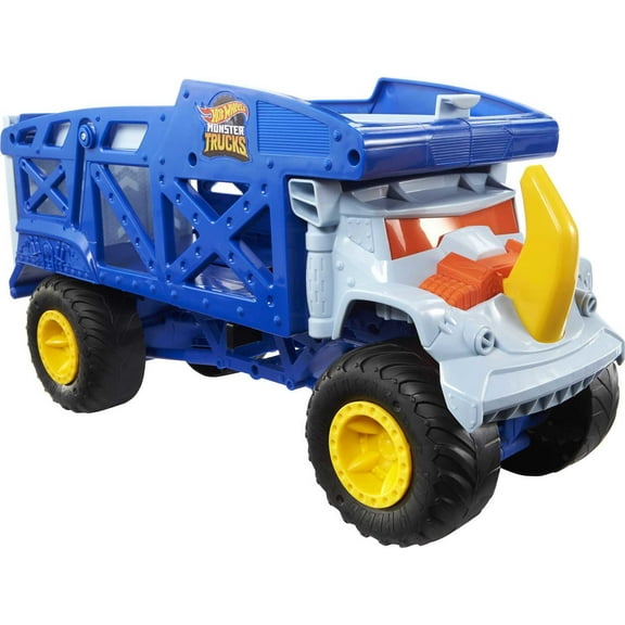 Hot Wheels Monster Trucks Monster Mover Rhino Hauler, Gift for Kids 3 Years & Up
