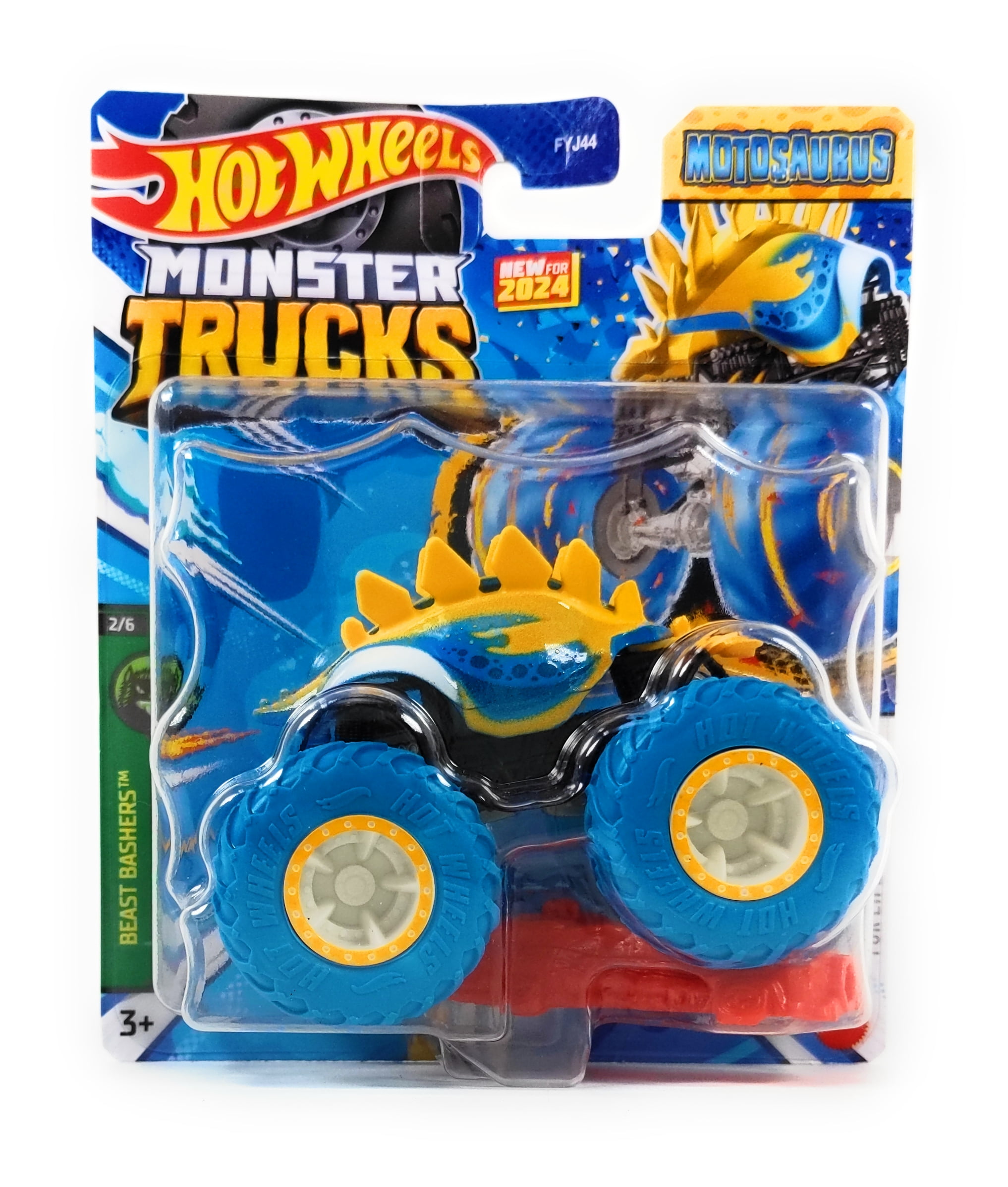 Hot Wheels Monster Truck Play Vehicles, Motosaurus Blue - Walmart.com