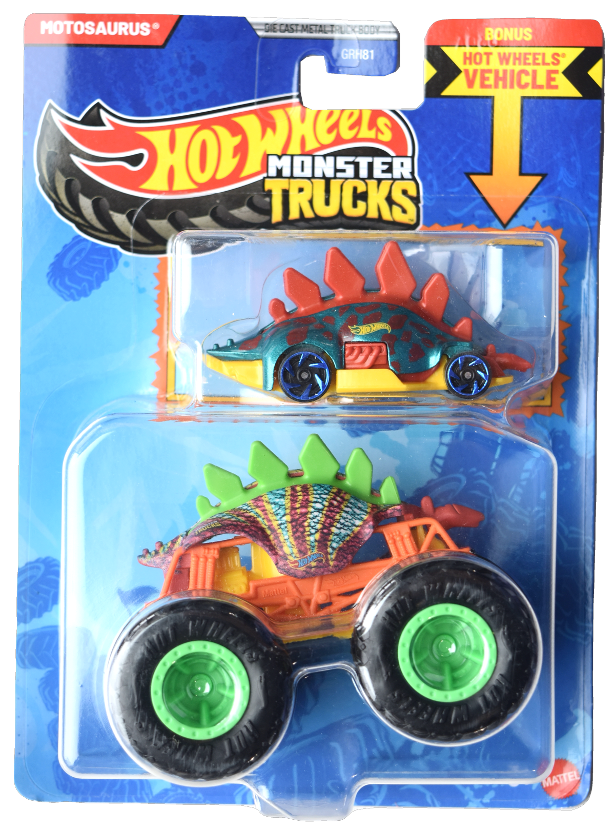 Hot Wheels Monster Trucks Motosaurus Bonus Hot Wheels Vehicle
