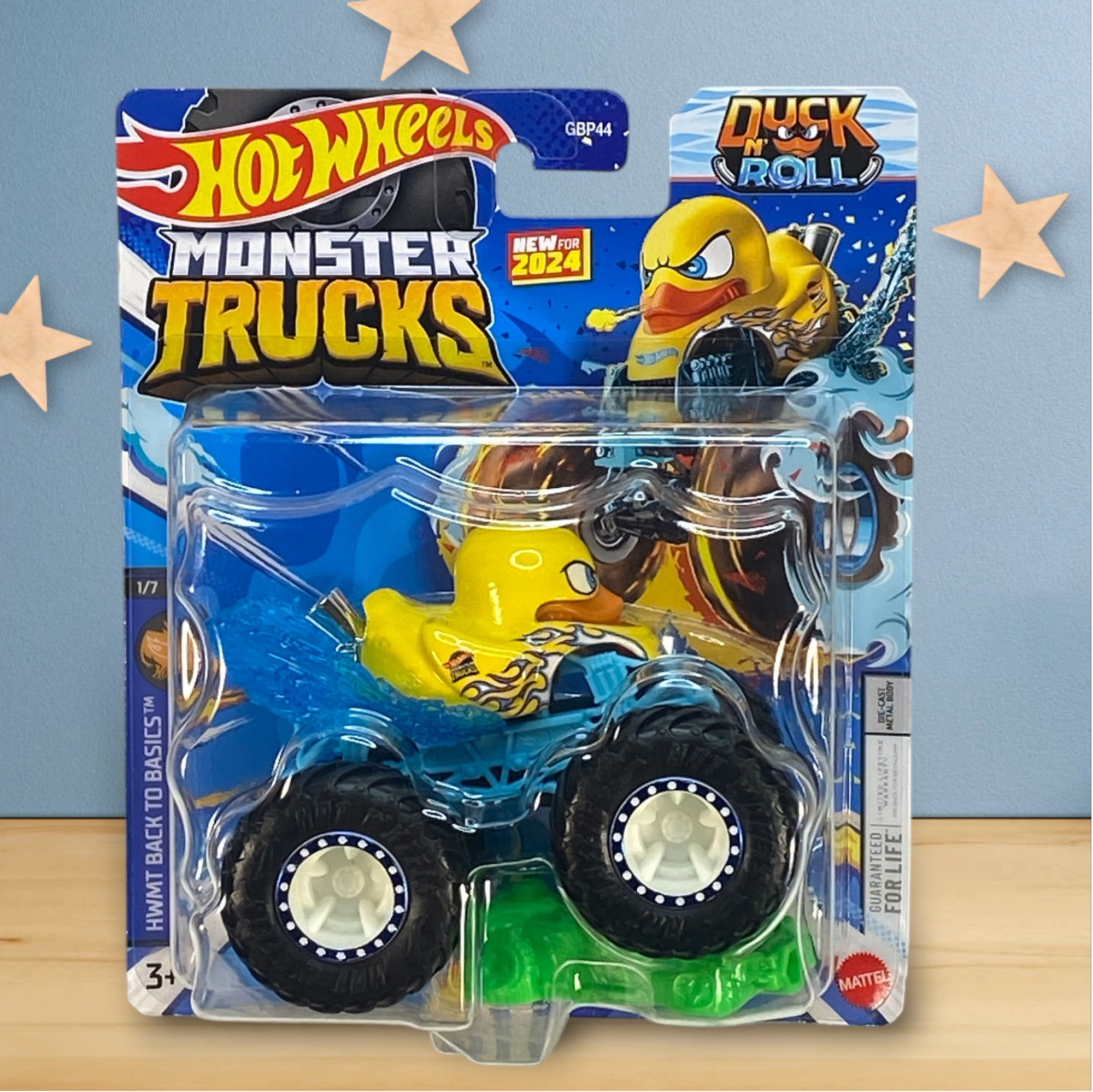 Hot Wheels Duck N' Roll（ダックン・ロール）2台セット 2024 Hot Wheels Monster Trucks 1:64 Scale Duck N' Roll