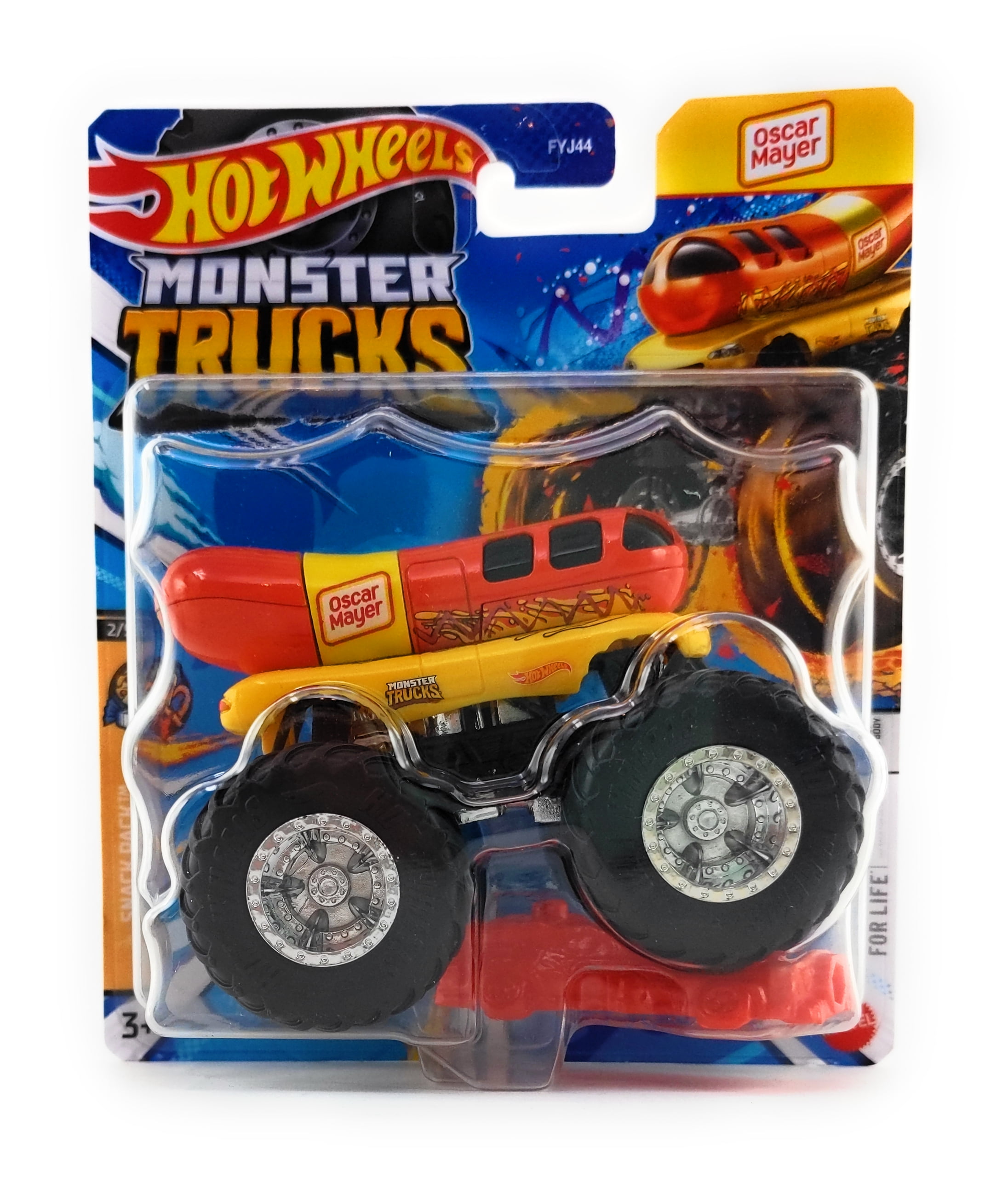 Hot Wheels Monster Trucks Oscar Mayer 164 Scale Toy Truck Snack Pack