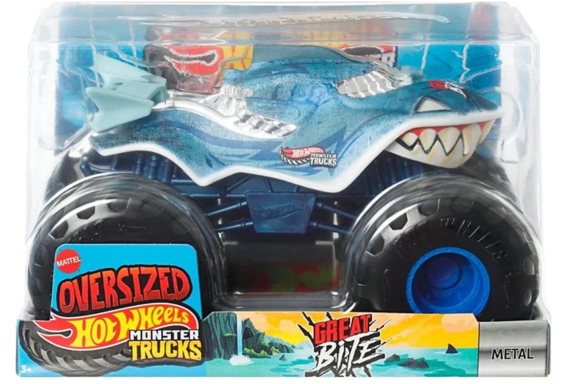 Hot Wheels Monster Trucks Oversized 1:24 Scale  - Great Bite
