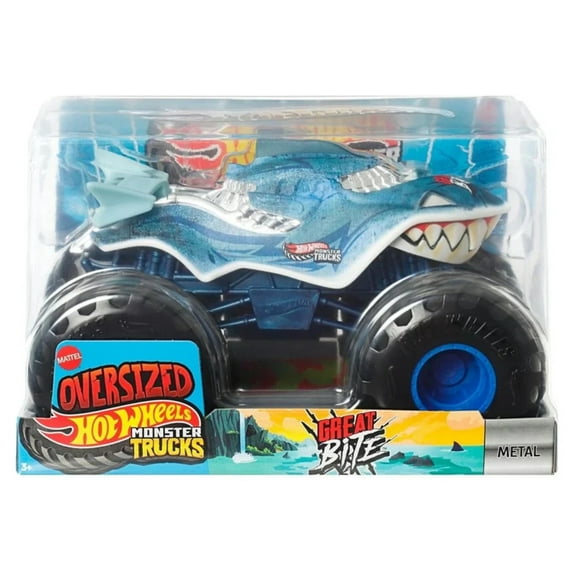 Hot Wheels Monster Trucks Oversized 1:24 Scale  - Great Bite