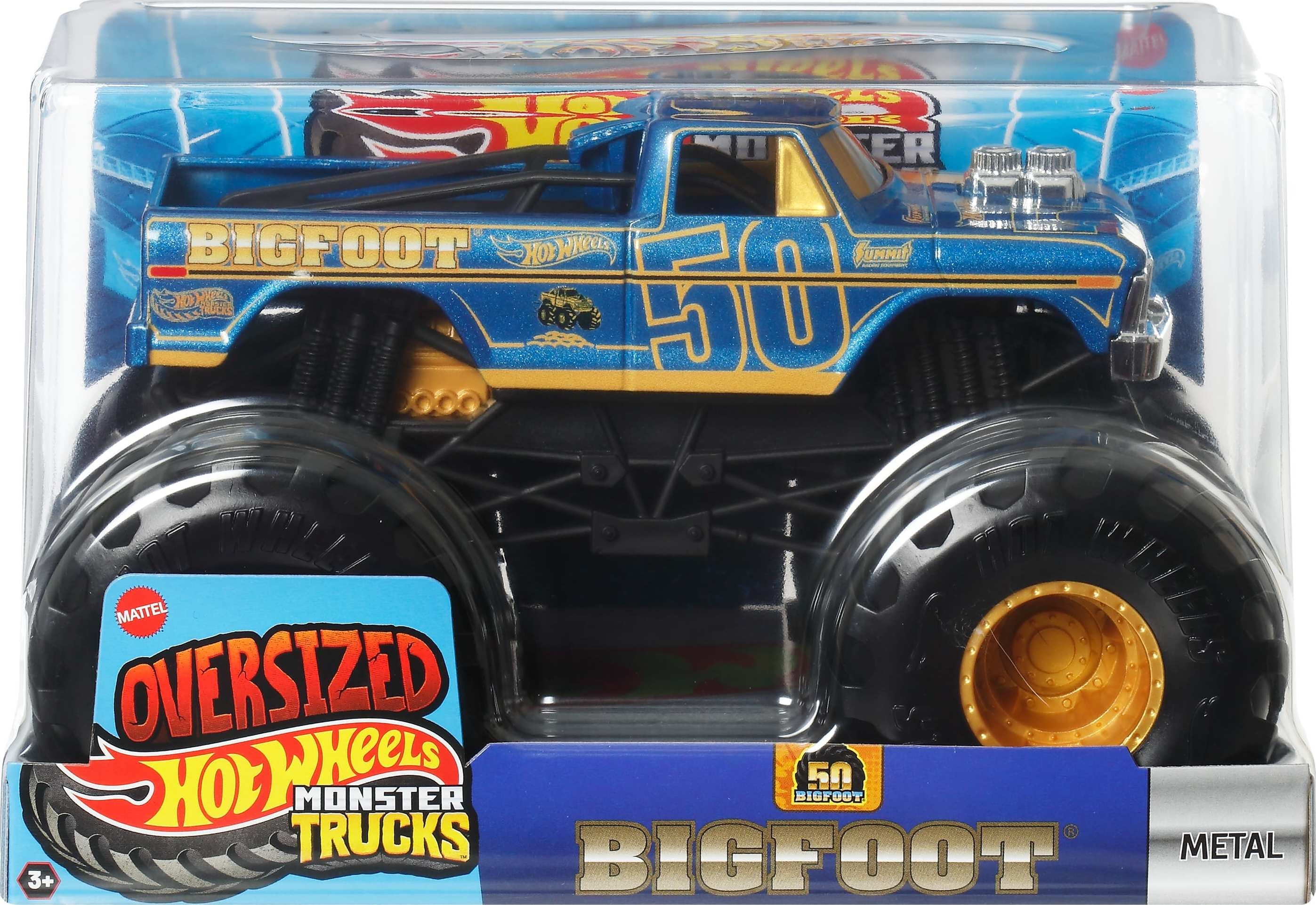 Hot Wheels Monster Trucks, Oversized Monster Truck in 1:24 Scale