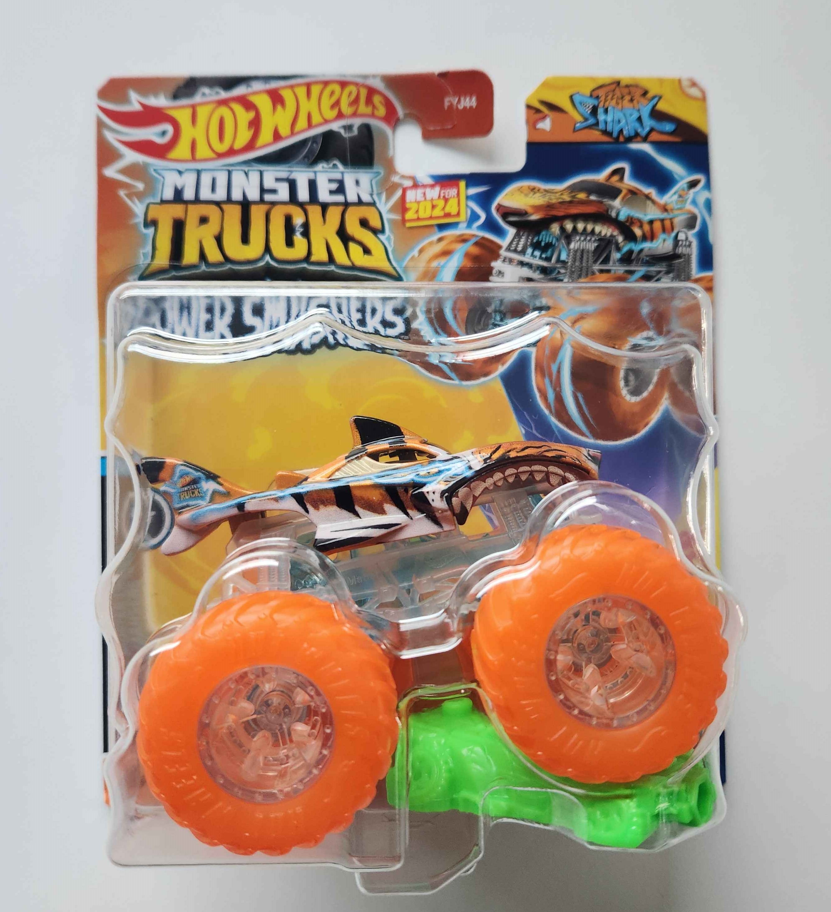 Hot Wheels Monster Trucks Power Smashers Tiger Shark