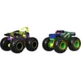 thumbnail image 1 of Hot Wheels Monster Trucks Roarin’ Rumble 2-Packs Of 1:64 Scale Toy Trucks, 1 of 7