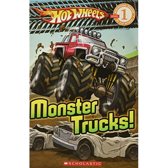 Pre-Owned Hot Wheels: Monster Trucks! (Scholastic Reader Level 1) (Paperback) 0545110408 9780545110402