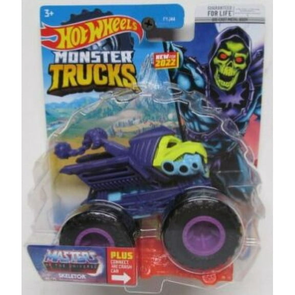 Hot Wheels Monster Trucks Skeletor Master of the Universe 1:64 Diecast Play Vehicle, 3+ Yrs