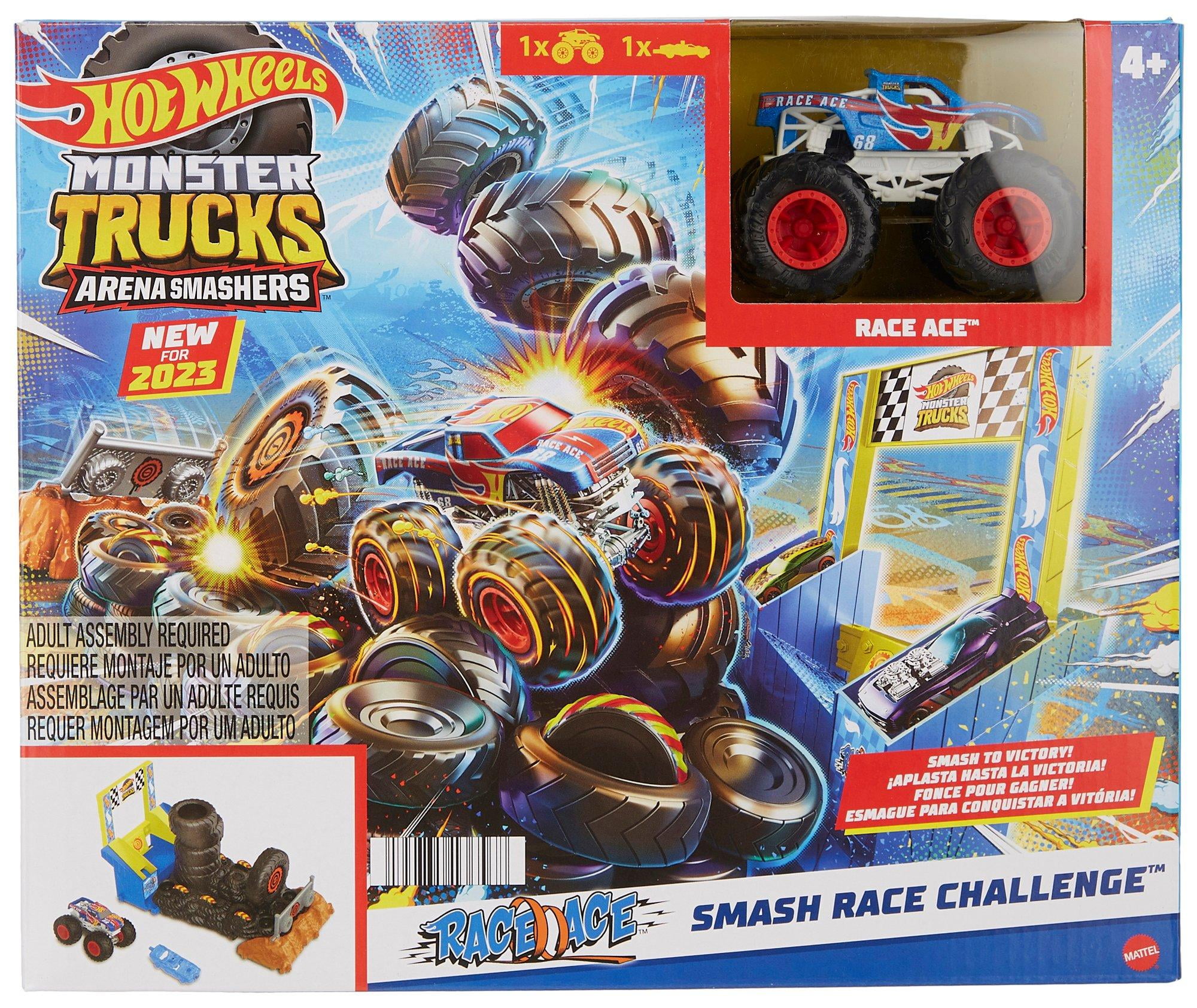 Hot Wheels Monster Trucks Smash Race Challenge One Size