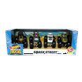 thumbnail image 1 of Hot Wheels Monster Trucks Smash Street Loco Punk Gutter Growler Diecast 4-Pack, 1 of 5