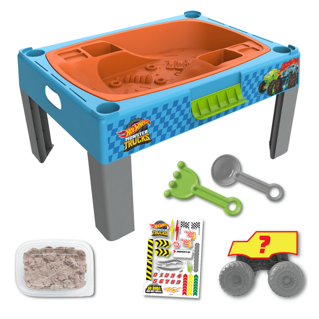 Hot Wheels Monster Trucks Splash and Crash Arena, Activity Playset, Plastic Water Table, for Children 3+