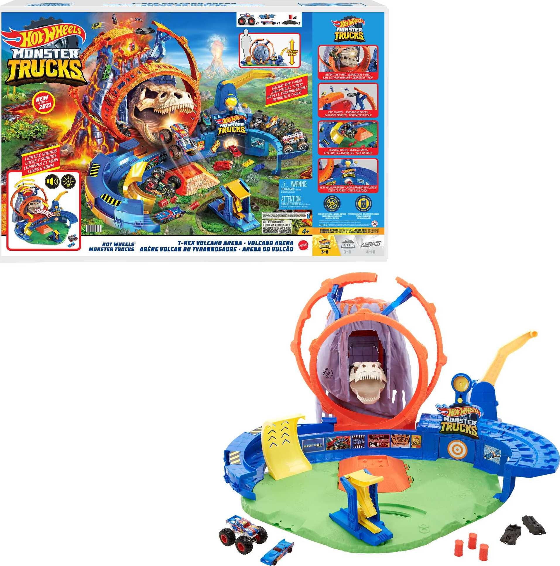 Hot Wheels - Monster Trucks Vulcão Areia, HOT WHEELS SETS