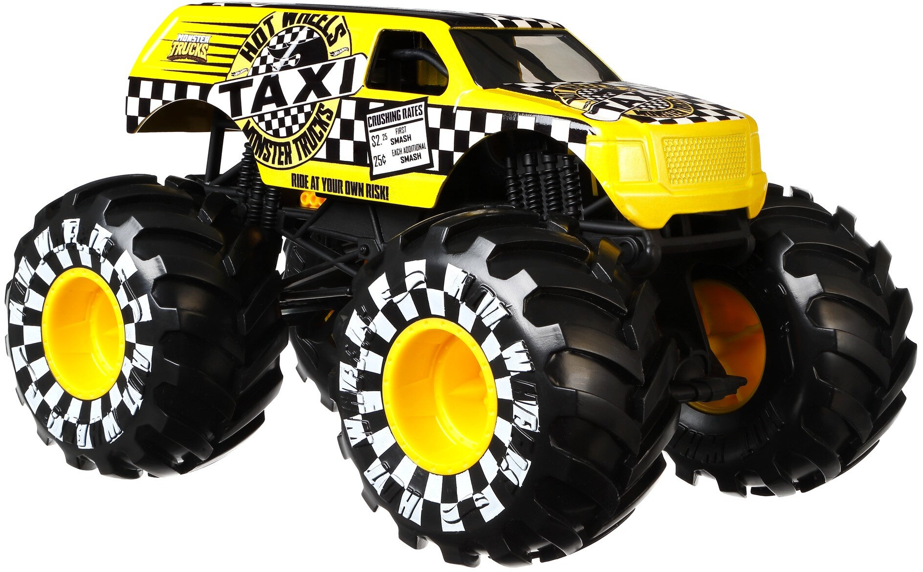 Hot Wheels Monster Trucks Taxi 1:24 Scale Vehicle - image 1 of 5