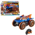 thumbnail interactive-video image 1 of Hot Wheels Monster Trucks Tiger Shark Climber RC Vehicle, Battery-Powered Remote-Control Toy Truck, 1 of 7
