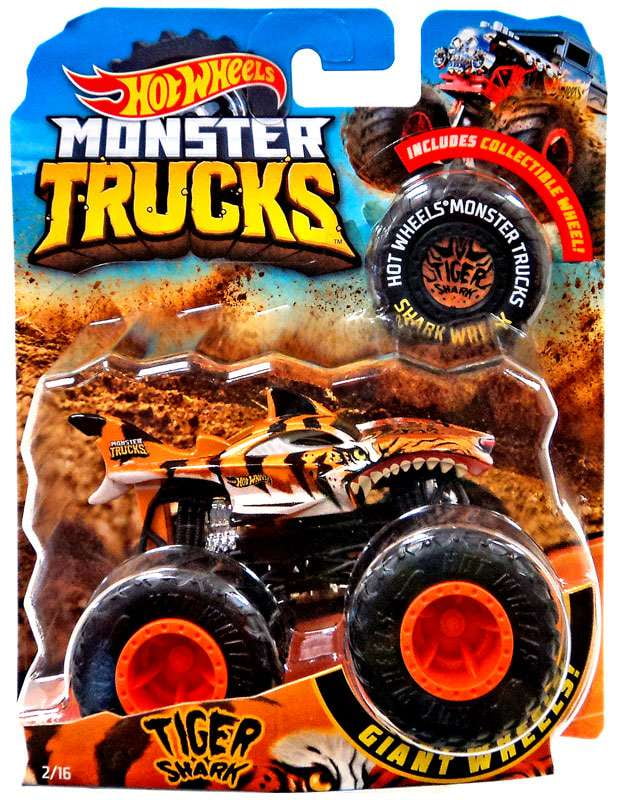 Hot Wheels Monster Trucks Tiger Shark Die-Cast Car