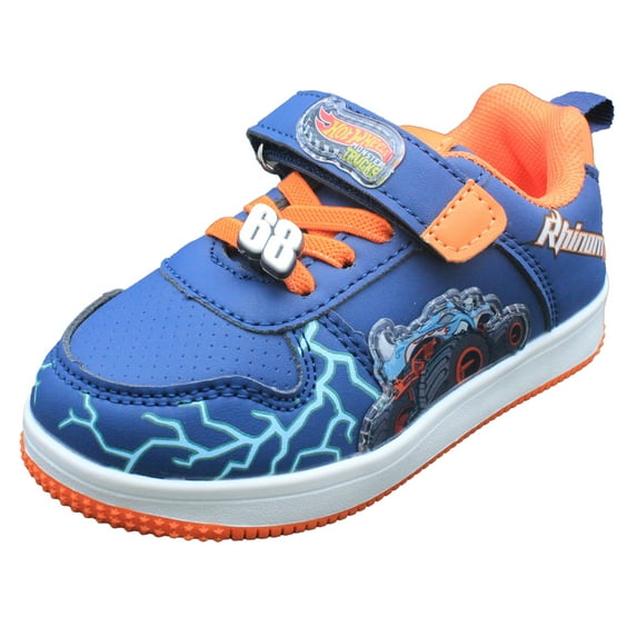 Hot Wheels Monster Trucks Toddler Boys' Sneakers - Rhinomite - Navy, Size 10