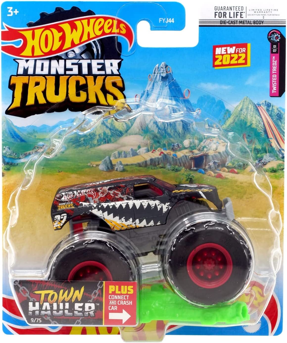 Hot Wheels Monster Trucks Town Hauler Connect and Crash Car