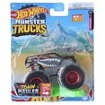 thumbnail image 1 of Hot Wheels Monster Trucks Town Hauler (Twisted Tredz) 1:64 Scale Includes Connect and Crash Car, 1 of 1