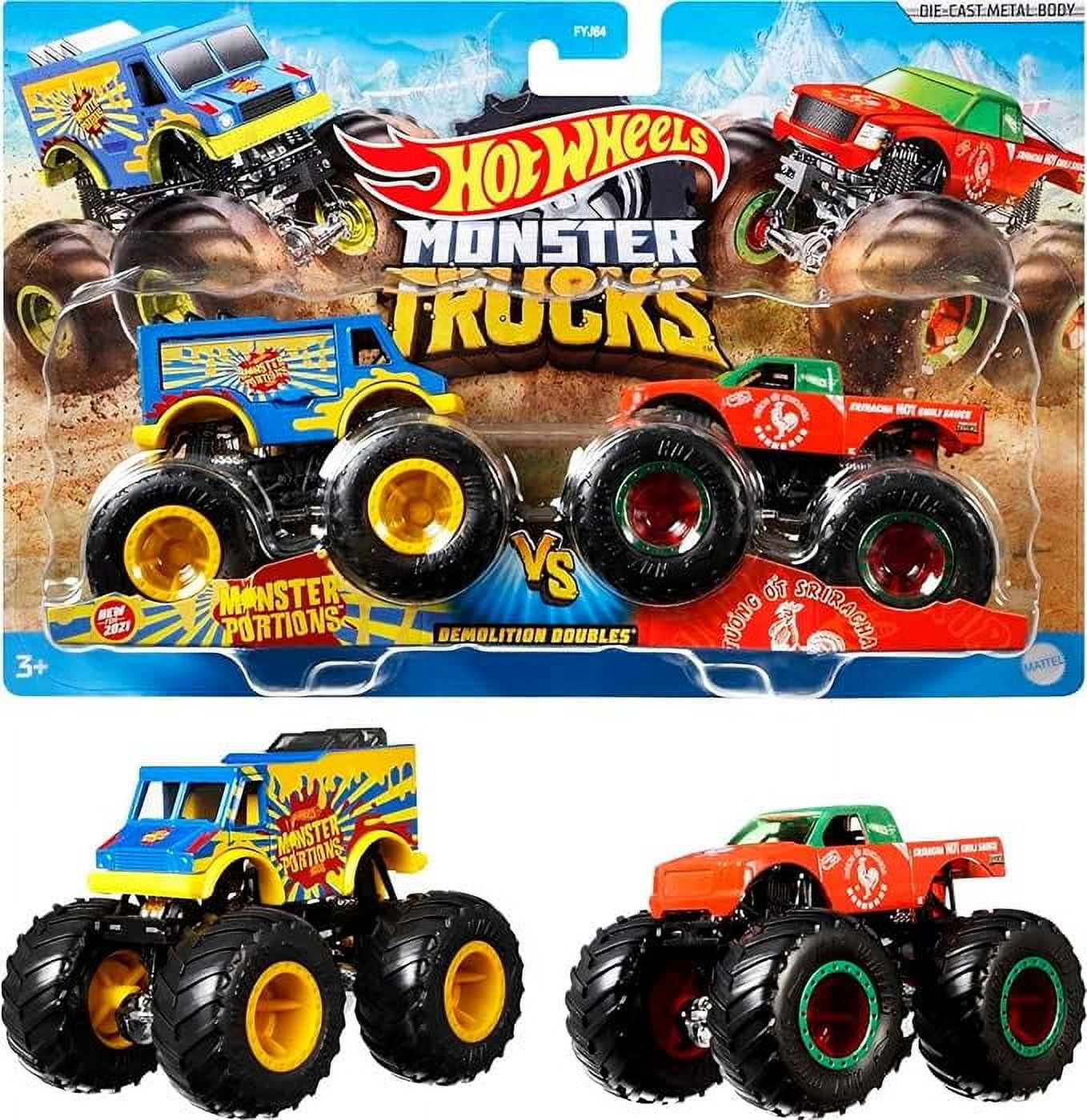 m*n様 ホットウィール コレクタブルズ Xtreme Trucks 2台セット Hot Wheels Monster Trucks Toy Trucks 2-Pack, Demolition Doubles