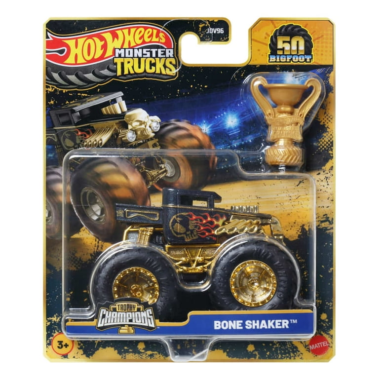 Hot Wheels Monster Trucks Trophy Champions Bone Shaker Premium Die