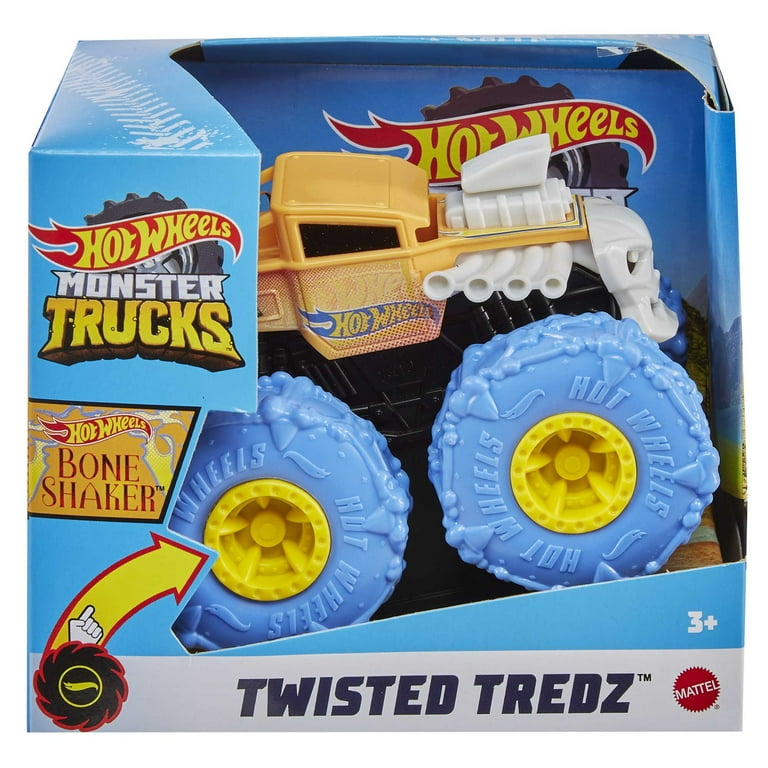 Hot Wheels Monster Trucks Twisted Tredz Bone Shaker Vehicle Walmart