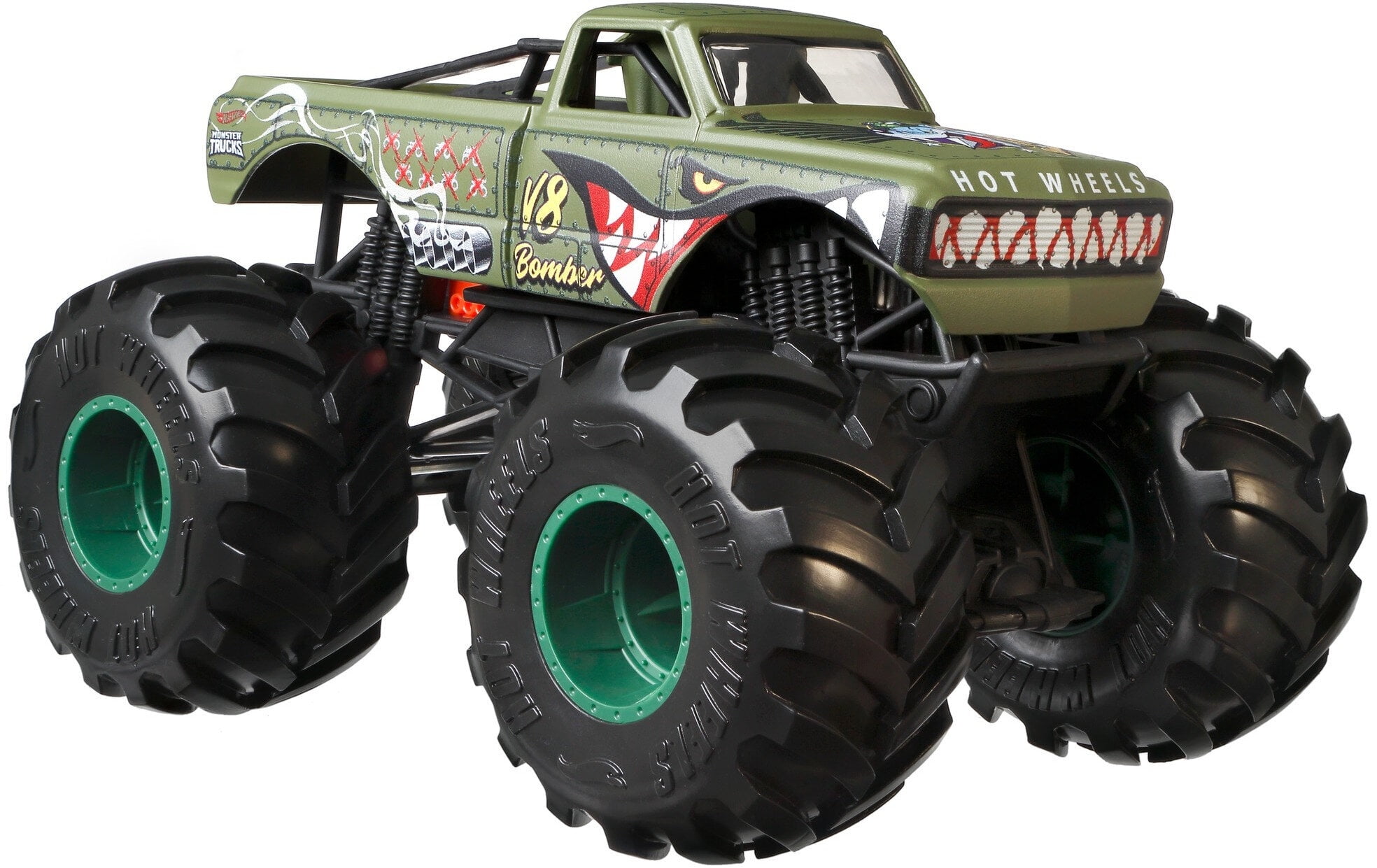 HOT WHEELS MONSTER TRUCKS VERDE - Casa dos Plásticos