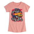 thumbnail image 1 of Hot Wheels - Monster Trucks - Youth Girls Fitted Short Sleeve T-Shirt, 1 of 4