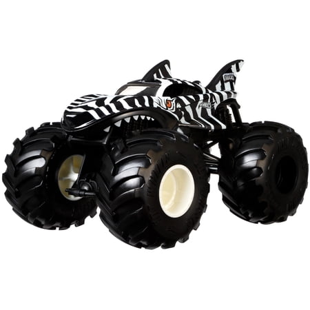Hot Wheels Monster Trucks Zebra Shark 1:24 Scale Die-Cast Assortment Toy Truck Play Vehicle