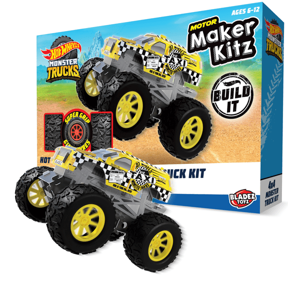 Hot Wheels Motor Maker Kitz - 4x4 Monster Trucks Kit