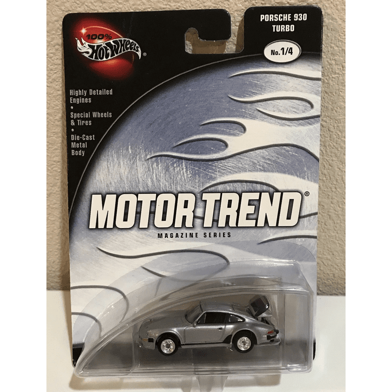【100% HOTWHEELS 】Porsche930 turbo silver Hot Wheels Motor Trend Magazine Series Porsche 930 Turbo Silver