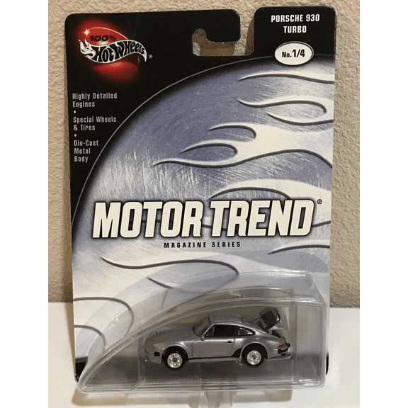 Hot Wheels Motor Trend Magazine Series Porsche 930 Turbo Silver Real Riders