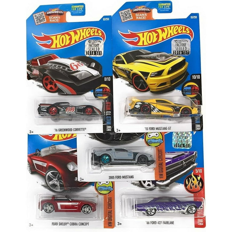 Hot Wheels Muscle Car Madness 5 Pack Random Diecast Bundle Set