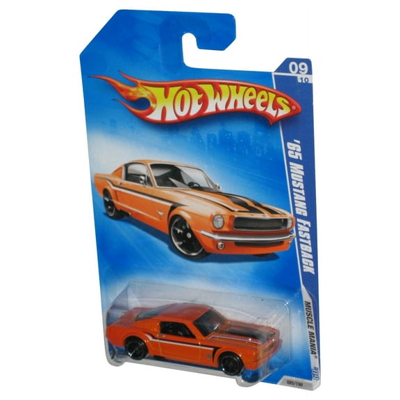 Hot Wheels Muscle Mania '09 Orange '65 Mustang Fastback Car 085/190