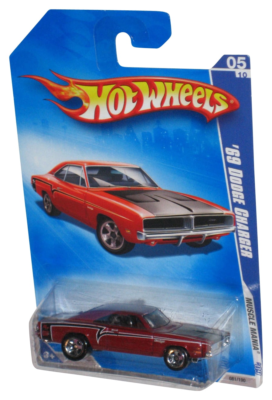 Hot Wheels 2017 Muscle Mania '69 Dodge Charger 500 - 1:64 Scale Die-Cast Car, Yellow With Black Stripes (95/365)