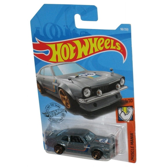 Hot Wheels Muscle Mania 1/10 (2018) Silver Custom Ford Maverick Toy Car 98/250