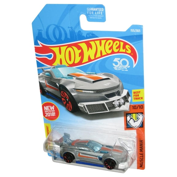 Hot Wheels Muscle Mania 10/10 (2018) Gray Track Ripper Toy Car 155/365
