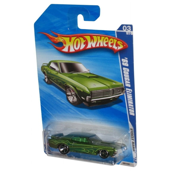Hot Wheels Muscle Mania '10 Green '69 Cougar Eliminator Car 081/240