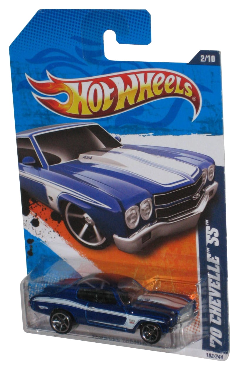 Hot Wheels Muscle Mania (2010) Blue '70 Chevelle SS Toy Car 102