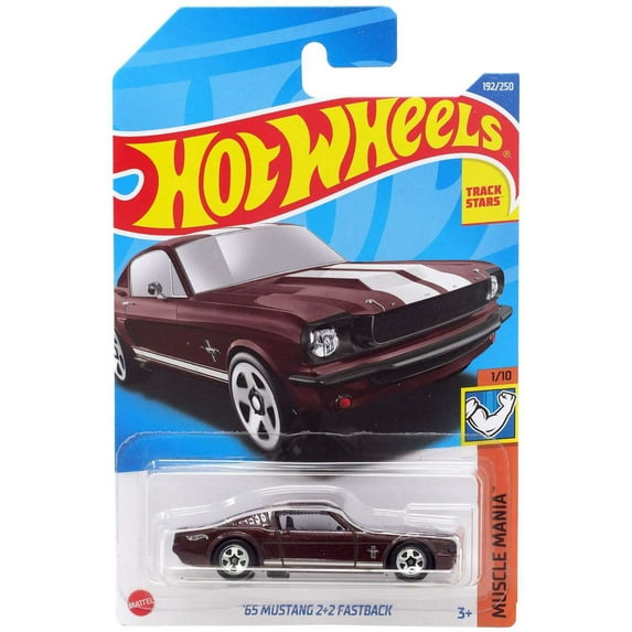 Hot Wheels Muscle Mania '65 Mustang 2+2 Fastback Diecast Car (Red)