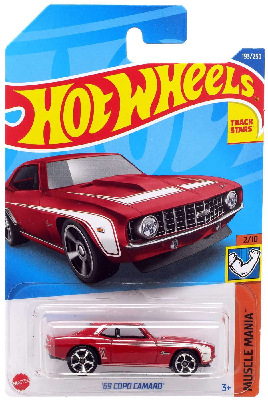 Hot Wheels Toy Chevy Muscle Mania '69 Copo Camaro Diecast Car
